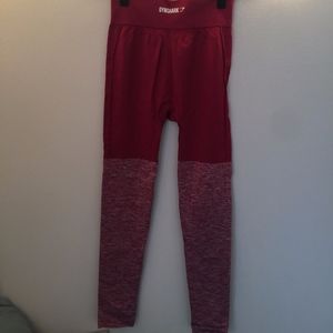 Gymshark TwoTone Seamless Leggings Beet/Beet Marl